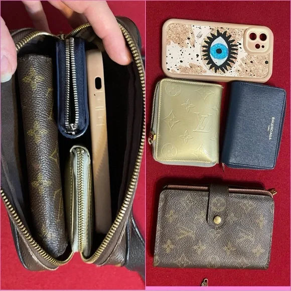 Louis Vuitton uniform waist belt bag bumbag monogram black leather large unisex - Picture 11 of 16